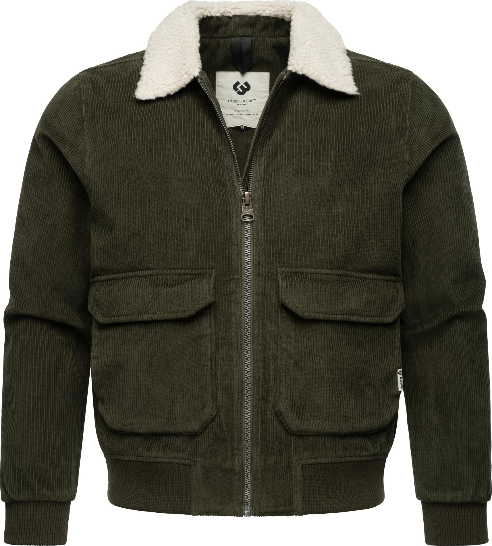 Ragwear Cordjacke "Aviss" ohne Kapuze Wasserdichte Herren Übergangsjacke aus Kord von Ragwear