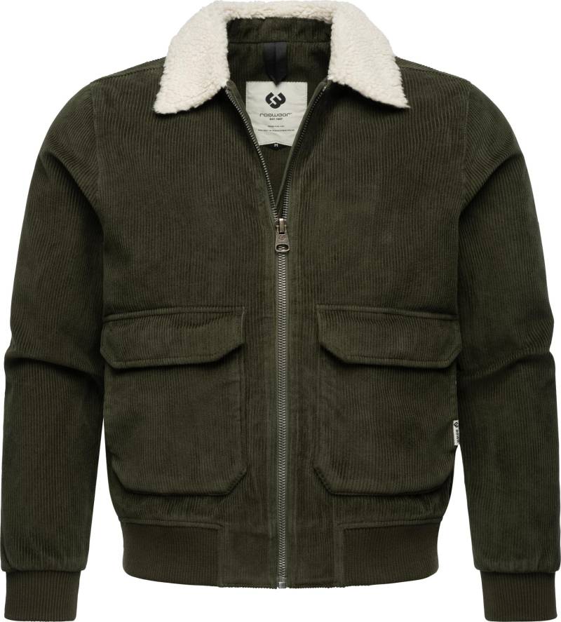 Ragwear Cordjacke "Aviss" ohne Kapuze Wasserdichte Herren Übergangsjacke aus Kord von Ragwear