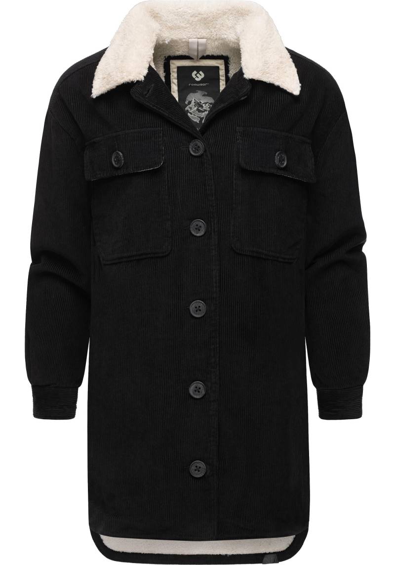 Ragwear Cordjacke "Kyoka" ohne Kapuze Stylische Damen Jacke aus Cord mit flauschigem Innenfutter von Ragwear