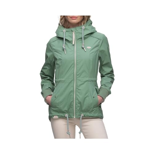 Ragwear DANKA Damen Frauen Jacke,Winterjacke mit Kapuze,wasserabweisend,bequem,Grün,M von Ragwear