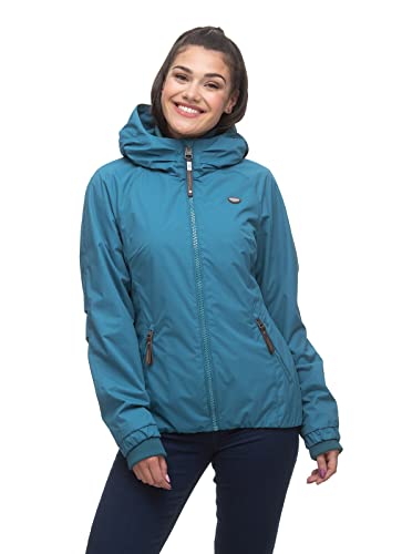Ragwear DIZZIE Damen Frauen Jacke,Winterjacke mit Kapuze,wasserabweisend,bequem,Grün,XL von Ragwear