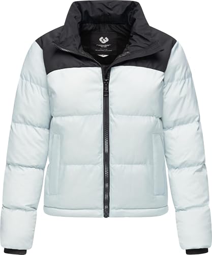 Ragwear Damen Colourblocking Winterjacke Serah Arctic Blue Gr. XS von Ragwear