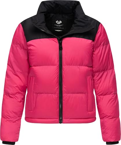 Ragwear Damen Colourblocking Winterjacke Serah Fuchsia Gr. M von Ragwear
