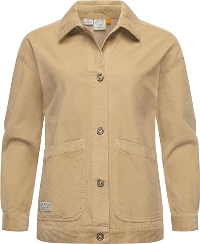 Ragwear Damen Cordjacke Ennea Sand Gr. XXL von Ragwear
