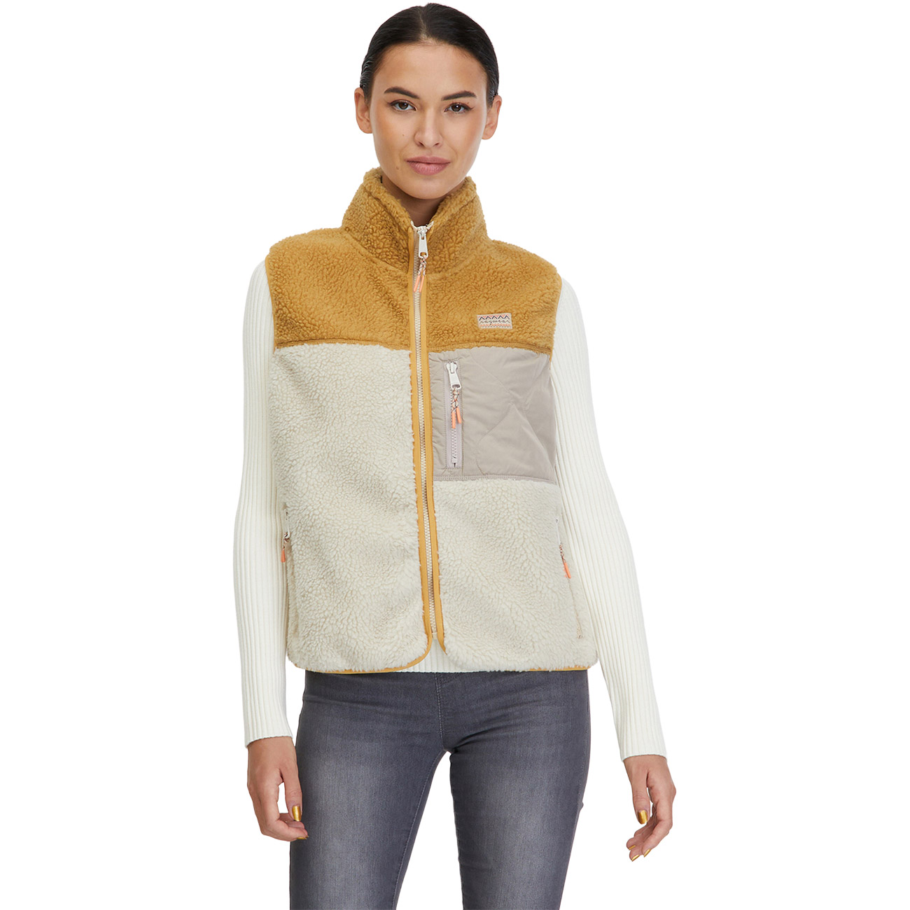 Ragwear Damen Fleeceweste JUNNI BONDED von Ragwear