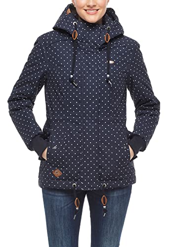 Ragwear Damen Jacke DANKA DOTS 2121-60004 Navy 2028 Dunkelblau, Größe:XL von Ragwear