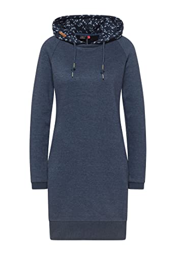 Ragwear Damen Kleid Bess Navy/braun/hellblau L von Ragwear