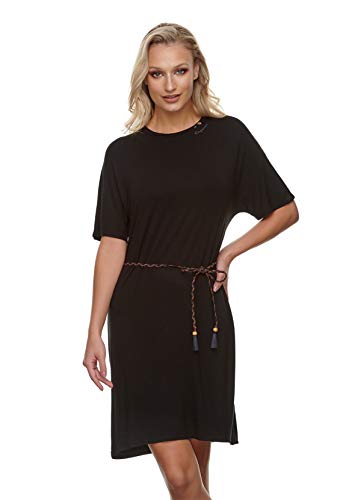 Ragwear Damen Kleid KASS 2111-20020 Black 1010 Schwarz, Größe:L von Ragwear