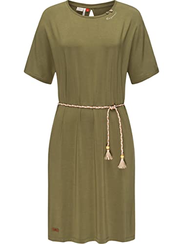 Ragwear Damen Kleid Midi Sommerkleid Kass Olive Gr. XL von Ragwear