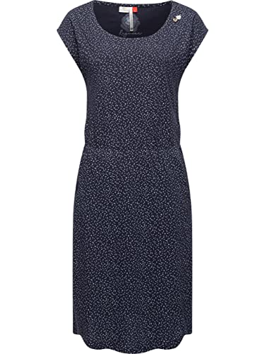 Ragwear Damen Kleid Midi Sommerkleid Lilithe Navy Gr. L von Ragwear