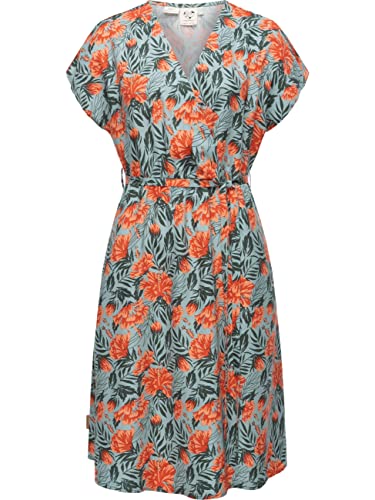 Ragwear Damen Kleid Midi Sommerkleid aus Lyocell Selyma Organic Aqua Gr. S von Ragwear