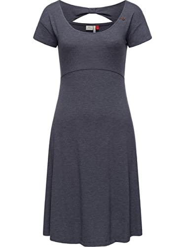 Ragwear Damen Kleid Midi Sommerkleid Lunngo Solid Navy Gr. XXL von Ragwear