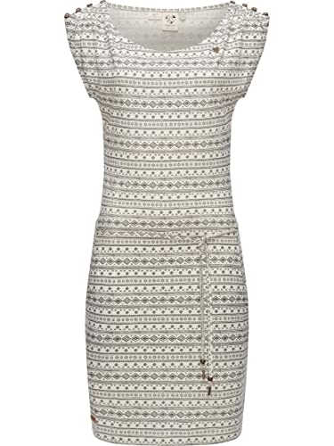 Ragwear Damen Kleid Sommerkleid kurz aus Biobaumwolle und Lyocell Chego Organic Offwhite Gr. XL von Ragwear