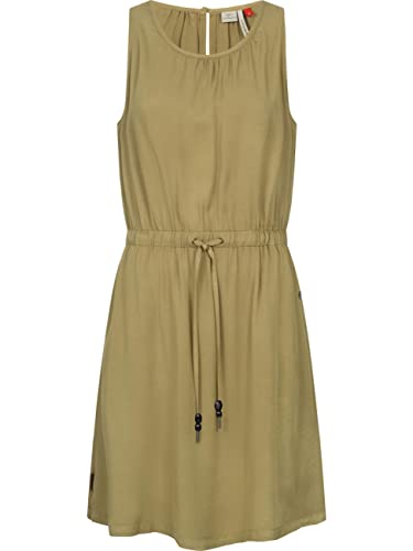 Ragwear Damen Kleid Sommerkleid kurz mit Bindeband Sanai Light Olive Gr. XL von Ragwear