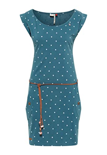 Ragwear Damen Kleid Tag DOTS 2211-20008 Deep Ocean 2020 Türkis, Größe:XL von Ragwear