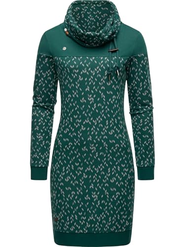 Ragwear Damen Langarm Minikleid kurzes Sommerkleid Chloey Dress Intl Pine Green24 Gr. XL von Ragwear