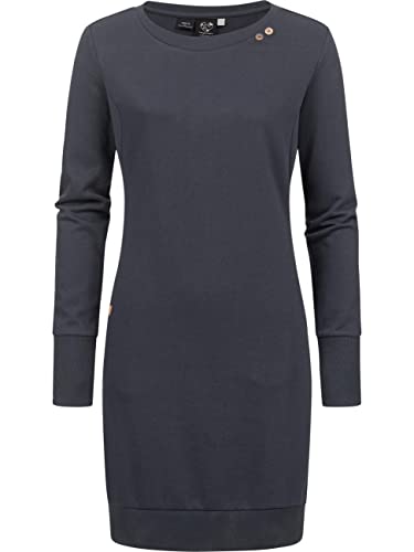 Ragwear Damen Langarm Sweatkleid Winterkleid aus Biobaumwolle und recyceltem Polyester Menita Organic Navy Gr. XXL von Ragwear