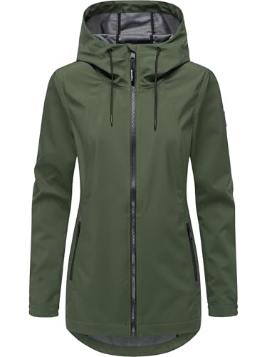 Ragwear Damen Lange Übergangsjacke wasserdichter und atmungsaktiver Kurzmantel mit Verstellbarer Kapuze Zuzka Sport YOUMODO Dark Olive Gr. XS Ragwear Damen Lange Übergangsjacke wasserdichter und atmungsaktiver Kurzmantel mit Verstellbarer Kapuze Zuzka Sport YOUMODO Dark Olive Gr. XS von Ragwear