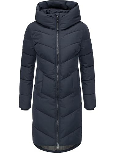 Ragwear Damen Langer Wintermantel warmer Steppmantel mit Kapuze Natalin YOUMODO Navy Gr. XS Ragwear Damen Langer Wintermantel warmer Steppmantel mit Kapuze Natalin YOUMODO Navy Gr. XS von Ragwear