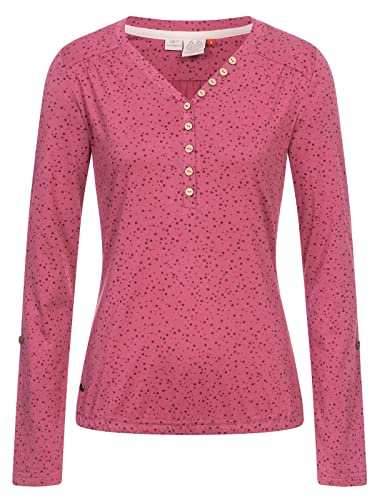 Ragwear Damen Longsleeve Langarmshirt Pinch Print 2331-25003 Rose (4041) M von Ragwear