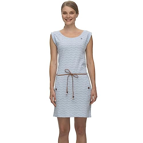 Ragwear Damen Minikleid TAGG Zig ZAG Light bllue hellblau - M von Ragwear