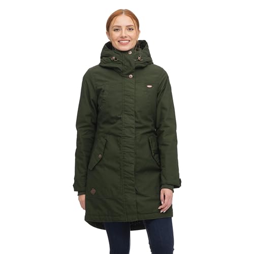 Ragwear Damen Parka Jannisa dark olive L von Ragwear