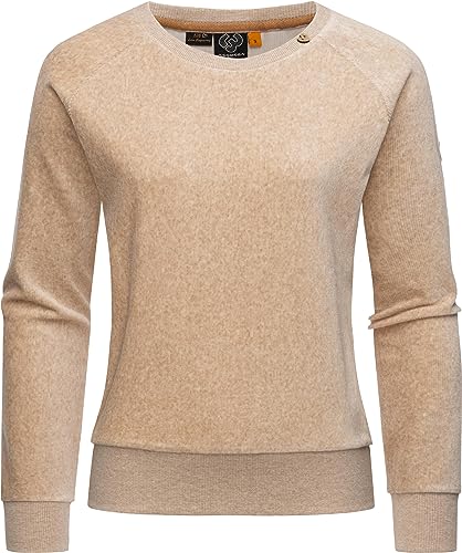 Ragwear Damen Pullover Sweatshirt in Cord-Optik Johanka Velvet Sand Gr. XL von Ragwear