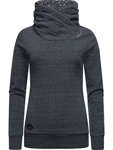 Ragwear Damen Pullover Sweatshirt mit Schlauchkragen Anabelka Intl. Black022 Gr. M von Ragwear