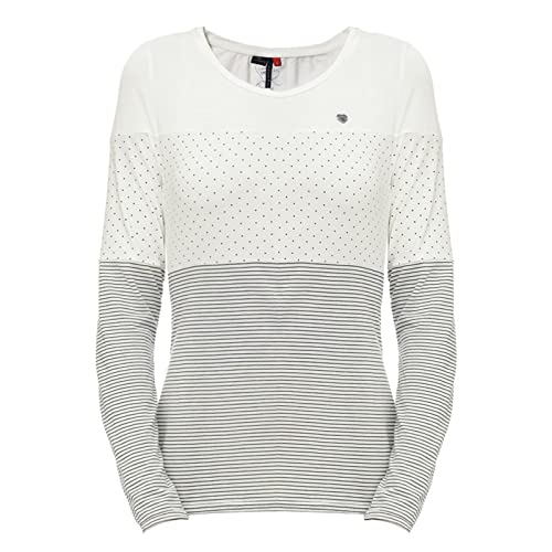 Ragwear Damen Shirt Faviola weiß/dunkelblau L von Ragwear