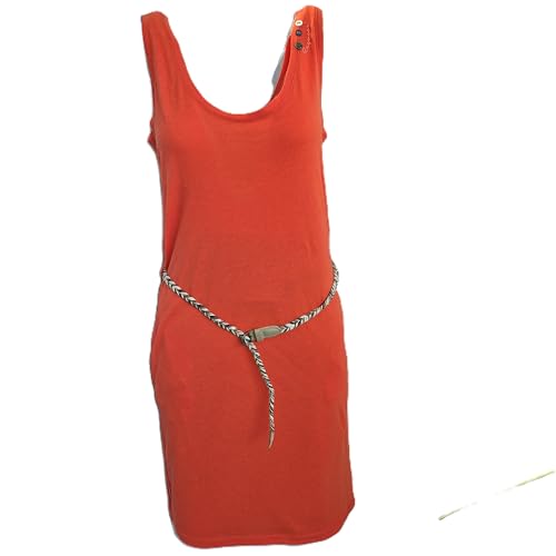 Ragwear Damen Sommerkleid Kasandra, Kurzarm, Chili Red, Boho-Stil, Knielang, Baumwolle-Polyester (DE/NL/SE/PL, Alphanumerisch, M, Regular, Regular, Chilli Red) von Ragwear