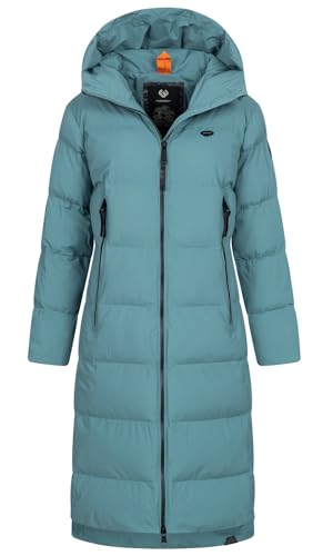 Ragwear Damen Steppmantel Patrise (DE/NL/SE/PL, Alphanumerisch, S, Regular, Regular, STONE BLUE) von Ragwear