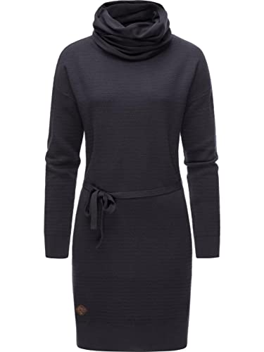 Ragwear Damen Strickkleid Langarm Pulloverkleid Babett Dress Intl. Navy Gr. XL von Ragwear