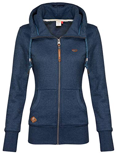 Ragwear Damen Sweatjacke NESKA Blue Denim L von Ragwear