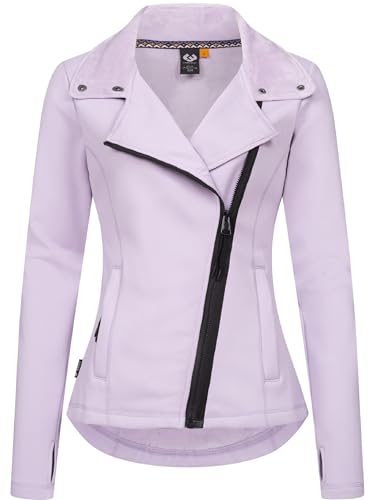 Ragwear Damen Sweatjacke Trainingsjacke innen kuschelig weich angeraut Saskie YOUMODO Lavender Gr. S von Ragwear