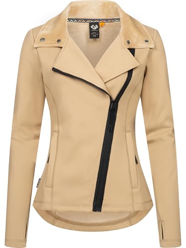 Ragwear Damen Sweatjacke Trainingsjacke innen kuschelig weich angeraut Saskie YOUMODO Taupe Gr. S von Ragwear
