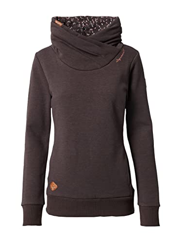 Ragwear Damen Sweatshirt ANABELKA Dunkelbraun XXL von Ragwear