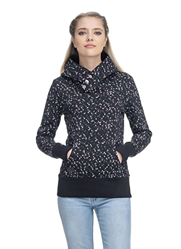 Ragwear Damen Sweatshirt Chelsee (as3, Alpha, s, Regular, Regular, 1010 Black, S) von Ragwear