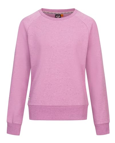 Ragwear Damen Sweatshirt Joann Pullover meliert Pulli Sweater Rundhals 2421-30004 Dusty Pink (4061) L von Ragwear