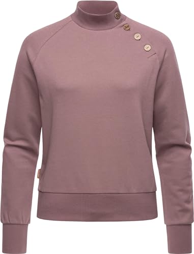 Ragwear Damen Sweatshirt Longsleeve Pullover Majjorka Solid Mauve Gr. 3XL von Ragwear