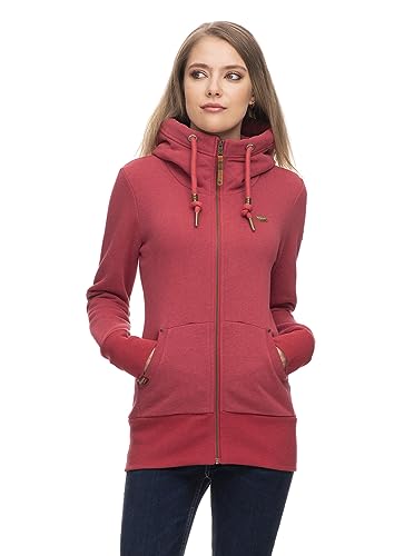 Ragwear Damen Sweatshirt NESKA Zip in Raspberry - M von Ragwear