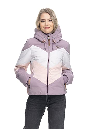 Ragwear Damen Übergangsjacke NOVVA lavendel/weiß/pfirsich S von Ragwear