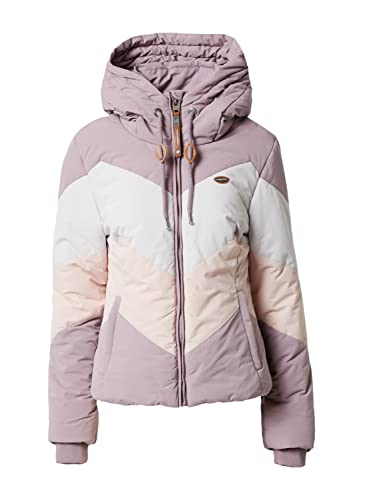 Ragwear Damen Übergangsjacke NOVVA lavendel/weiß/pfirsich XL von Ragwear