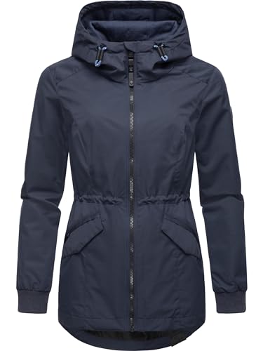 Ragwear Damen Übergangsjacke Regenjacke Dowey Tech Navy Gr. M von Ragwear