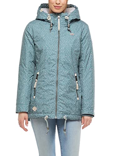 Ragwear Damen Übergangsjacke ZUZKA DIAMOND pastellgrün/weiß M von Ragwear