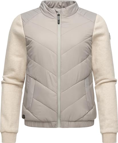 Ragwear Damen Übergangsjacke leichte Hybrid-Bomberjacke kurz mit weichen Ärmeln Zabava Bone Gr. XS von Ragwear