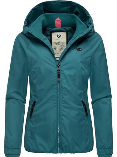 Ragwear Damen Übergangsjacke leichte Jacke kurz mit Kapuze Dizzie Baltic024 Gr. XXL von Ragwear