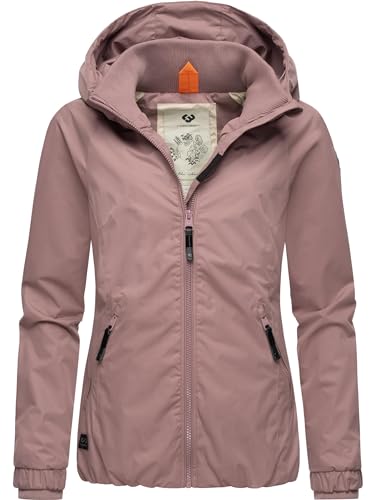 Ragwear Damen Übergangsjacke leichte Jacke kurz mit Kapuze Dizzie Mauve24 Gr. 4XL von Ragwear