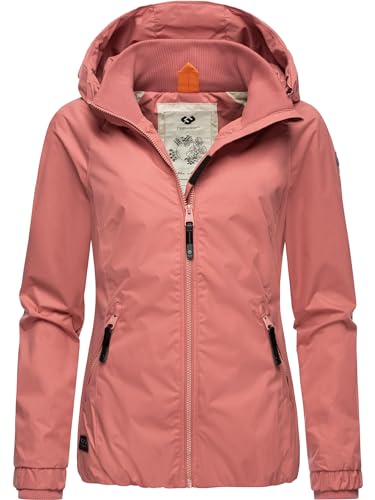 Ragwear Damen Übergangsjacke leichte Jacke kurz mit Kapuze Dizzie Old Pink24 Gr. L von Ragwear