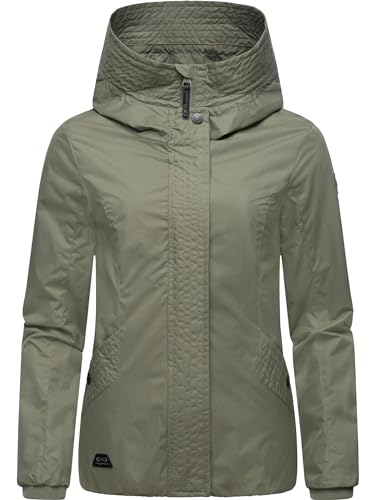 Ragwear Damen Übergangsjacke leichte Jacke kurz mit Kapuze Vannesa Olive Gr. 3XL von Ragwear