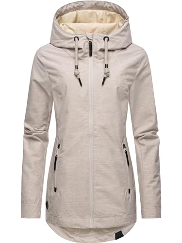 Ragwear Damen Übergangsjacke leichte Jacke Kurzmantel mit Verstellbarer Kapuze Zuzka Bone24 Gr. XL von Ragwear